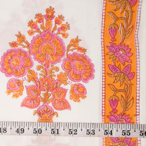 Sanganeri Hand Block Printed Cotton Fabric