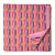 Pink Sanganeri Hand Block Printed Cotton Fabric with abstract print