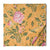Pink and yellow Sanganeri Hand Block Printed Cotton Fabric with floral print