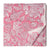 White and Pink Sanganeri Hand Block Printed Cotton Fabric with floral print