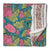 Green and Pink Sanganeri Hand Block Printed Cotton Fabric with floral design