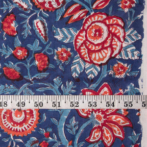 Sanganeri Hand Block Printed Cotton Fabric