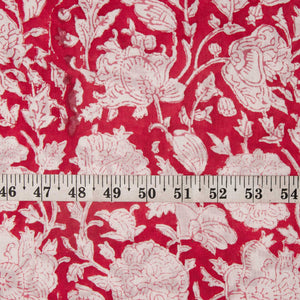 Sanganeri Hand Block Printed Cotton Fabric