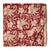 Red and OffWhite Sanganeri Hand Block Printed Cotton Fabric with floral design