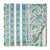 Blue and Green Sanganeri Hand Block Printed Cotton Fabric with floral design