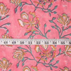 Precut 1 meter - Sanganeri Hand Block Printed Cotton Fabric