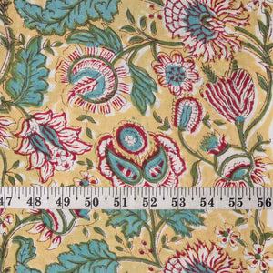 Sanganeri Hand Block Printed Cotton Fabric