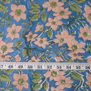 Sanganeri Hand Block Printed Cotton Fabric