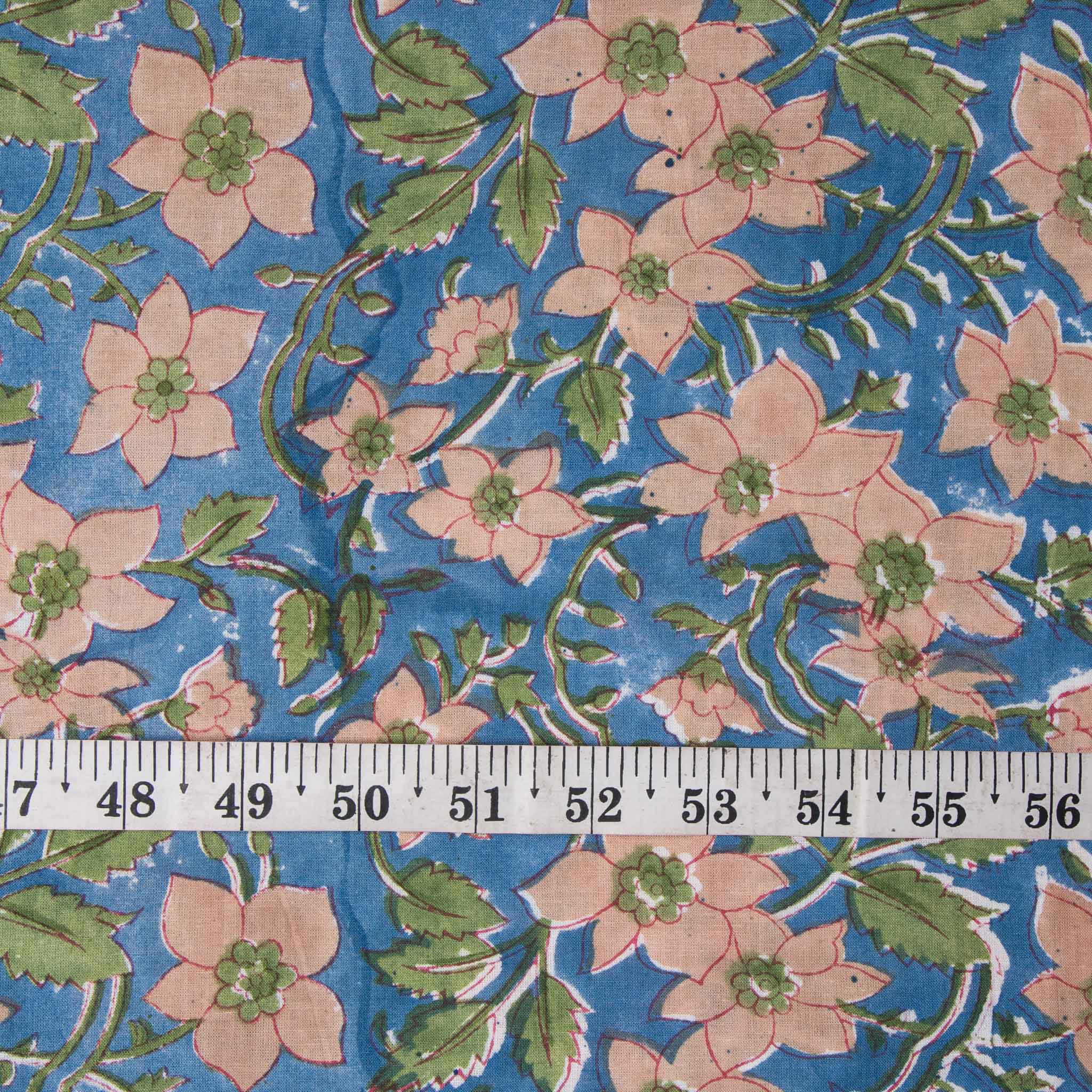 Pure Cotton Sanganeri Print Fabric, Multicolour at Rs 110/meter in Jaipur