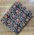 Brown and Black Sanganeri Handblock Pure Cotton Fabric with floral design