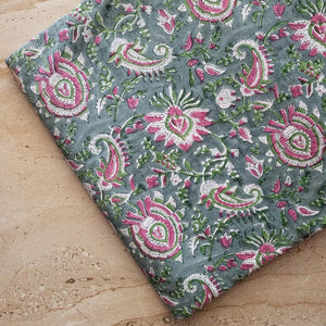 Sanganeri Hand Block Printed Cotton Fabric