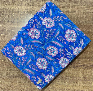 Sanganeri Hand Block Printed Cotton Fabric