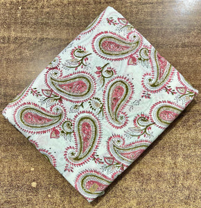 Sanganeri Hand Block Printed Cotton Fabric