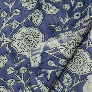 Precut 0.25 meters -Sanganeri Hand Block Printed Cotton Fabric