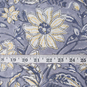 Precut 0.25 meters -Sanganeri Hand Block Printed Cotton Fabric