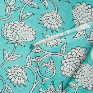 Precut 0.25 meters -Sanganeri Hand Block Printed Cotton Fabric