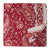 Red and White Sanganeri Hand Block Printed Cotton Fabric with paisley design