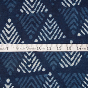 Dabu Indigo Hand Block Printed Cotton Fabric