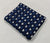 Blue and White Dabu Indigo Hand Block Printed Pure Cotton Fabric with triangle design