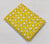 Yellow and White Sanganeri Handblock printed cotton fabric with animal design