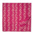 Pink and White Dabu Hand Block Printed Pure Cotton Fabric with abstract print