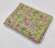Green and Pink Sanganeri Hand Block Printed Pure Cotton Fabric with floral print