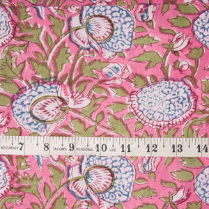 Sanganeri Hand Block Printed Cotton Fabric