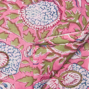 Sanganeri Hand Block Printed Cotton Fabric