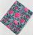Pink and Blue Hand Block Printed Pure Cotton Fabric with floral print