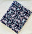 Blue and Pink Hand Block Printed Pure Cotton Fabric with floral print