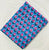 Blue and Pink Sanganeri Hand Block Printed Pure Cotton Fabric with floral print