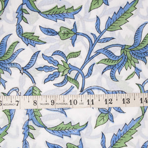 Sanganeri Hand Block Printed Cotton Fabric