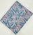 Blue and Grey Sanganeri Hand Block Printed Cotton Fabric with floral design