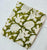 Green and Off White Sanganeri Hand Block Printed Cotton Fabric with floral design