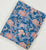 Blue and Peach Sanganeri Hand Block Printed Pure Cotton Fabric with floral print