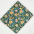 Green and Yellow Sanganeri Hand Block Printed Pure Cotton Fabric with floral print