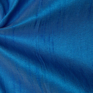 Precut 0.50 meters -Blue Semi Dupion Cotton Silk Fabric