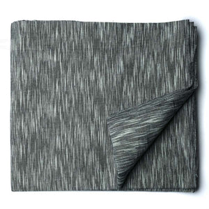Precut 0.25 meters -Grey Ikat Pochampally Woven Cotton Fabric