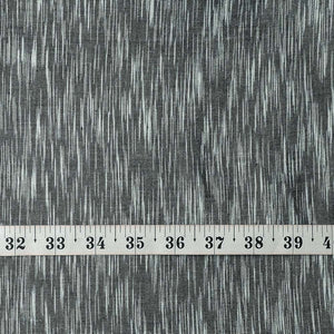 Precut 0.25 meters -Grey Ikat Pochampally Woven Cotton Fabric