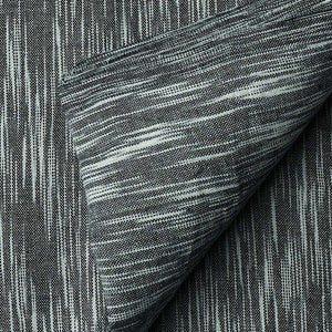 Precut 0.5 meters -Grey Ikat Pochampally Woven Cotton Fabric