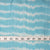 Precut 0.75 meters -Aqua Blue Ikat Pochampally Woven Cotton Fabric Stripes