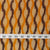 Precut 0.5 meters -Orange & Brown Ikat Pochampally Woven Cotton Fabric