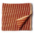 Precut 0.25 meters -Orange Ikat Pochampally Woven Cotton Fabric