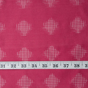 Precut 1 meter -Double Ikat Pochampally Woven Cotton Fabric