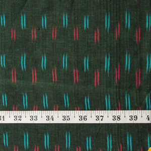 Precut 0.25 meters -Ikat Pochampally Woven Cotton Fabric