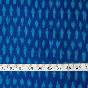 Precut 0.75 meters -Ikat Pochampally Woven Cotton Fabric