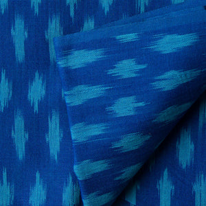 Precut 0.75 meters -Ikat Pochampally Woven Cotton Fabric