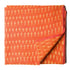 Precut 1 meter -Orange Mercerised Ikat Pochampally Woven Cotton Fabric