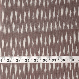 Precut 0.75 meters -Brown Ikat Pochampally Woven Cotton Fabric