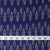 Precut 0.25 meters -Blue Mercerised Ikat Pochampally Woven Cotton Fabric